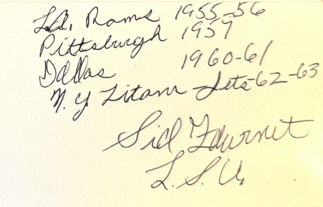 Sid Fournet - Los Angeles Rams