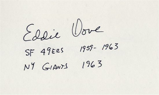 Eddie Dove - San Francisco 49ers