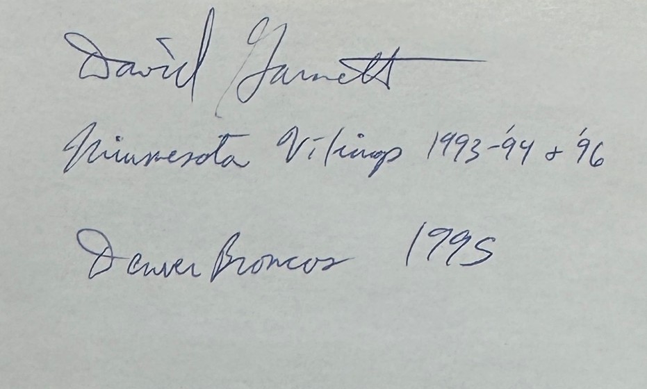David Garnett - Minnesota Vikings
