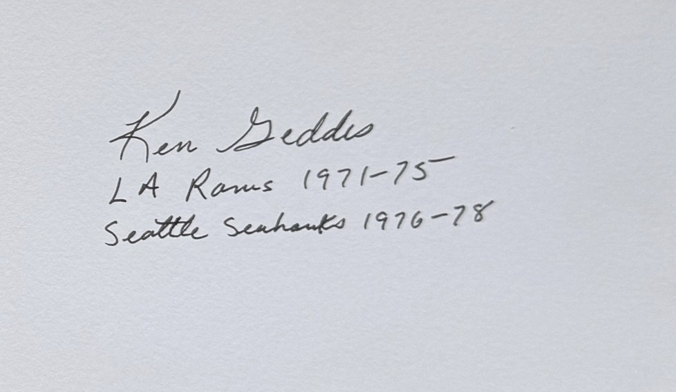 Ken Geddes - Los Angeles Rams