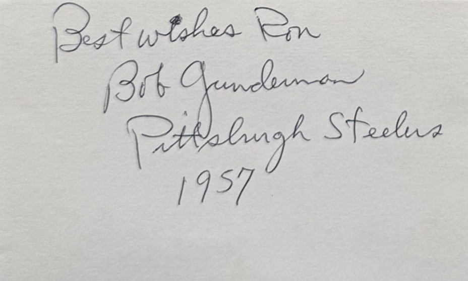 Bob Gunderman - Pittsburgh Steelers