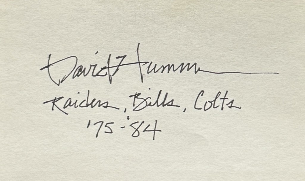 David Humm - Oakland Raiders