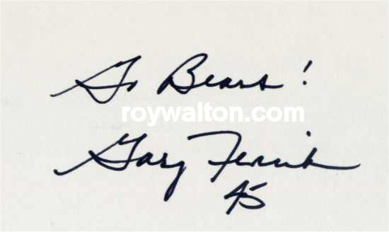 Gary Fencik - Chicago Bears