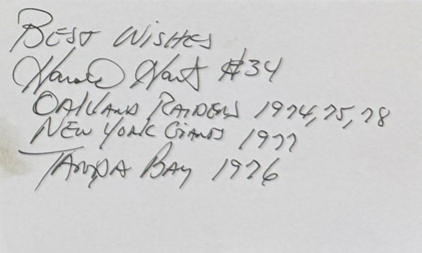Harold Hart - Oakland Raiders