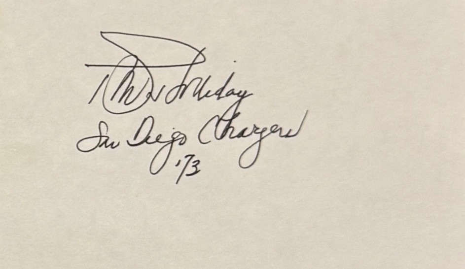 Ron Holliday - San Diego Chargers