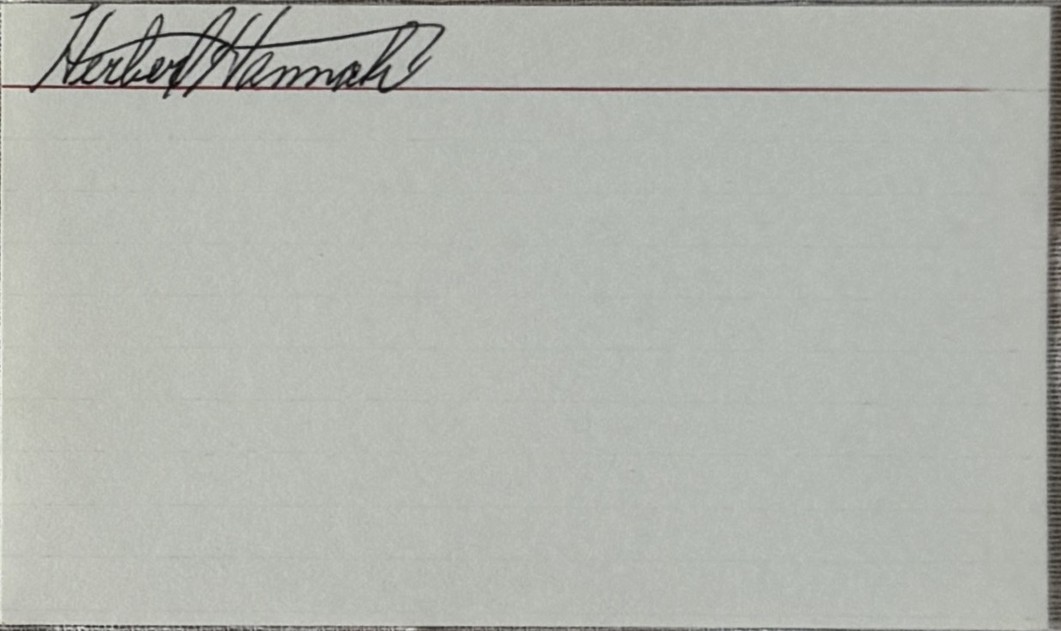 Herb Hannah - New York Giants