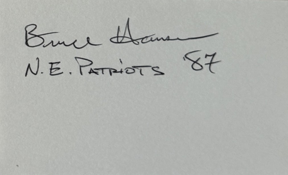 Bruce Hansen - New England Patriots