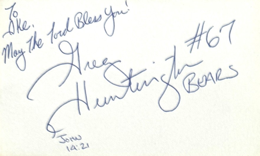 Greg Huntington - Washington Redskins