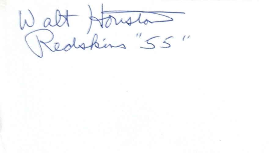 Walt Houston - Washington Redskins