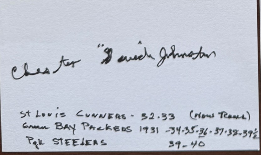 Swede Johnston - Green Bay Packers