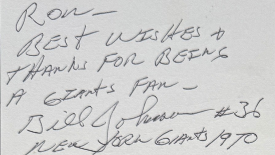 Bill Johnson - New York Giants