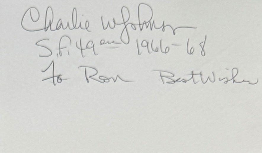 Charlie Johnson - San Francisco 49ers