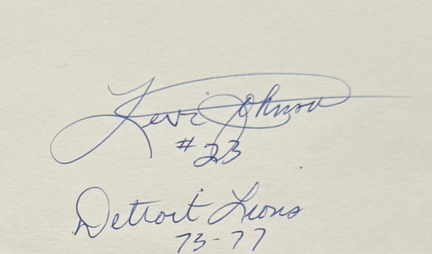 Levi Johnson - Detroit Lions