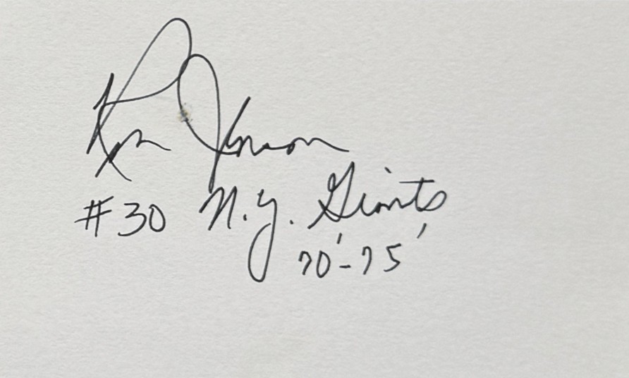 Ron Johnson - New York Giants