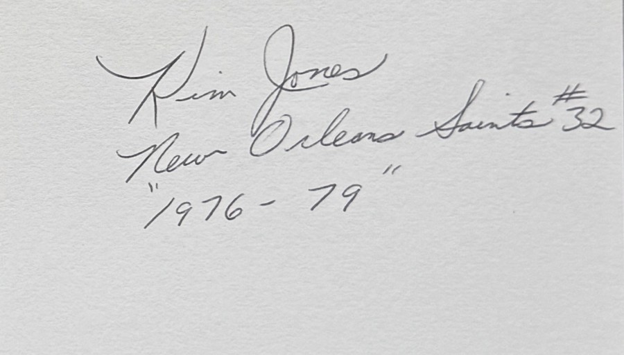 Kim Jones - New Orleans Saints