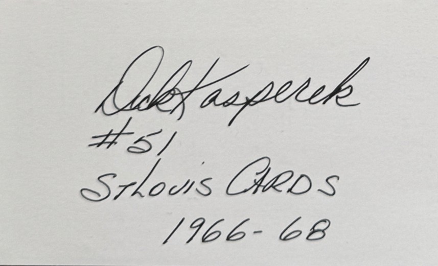 Dick Kasperek - St Louis Cardinals