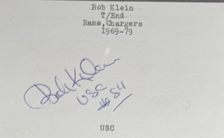 Bob Klein - Los Angeles Rams