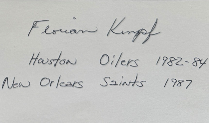 Florian Kempf - Houston Oilers