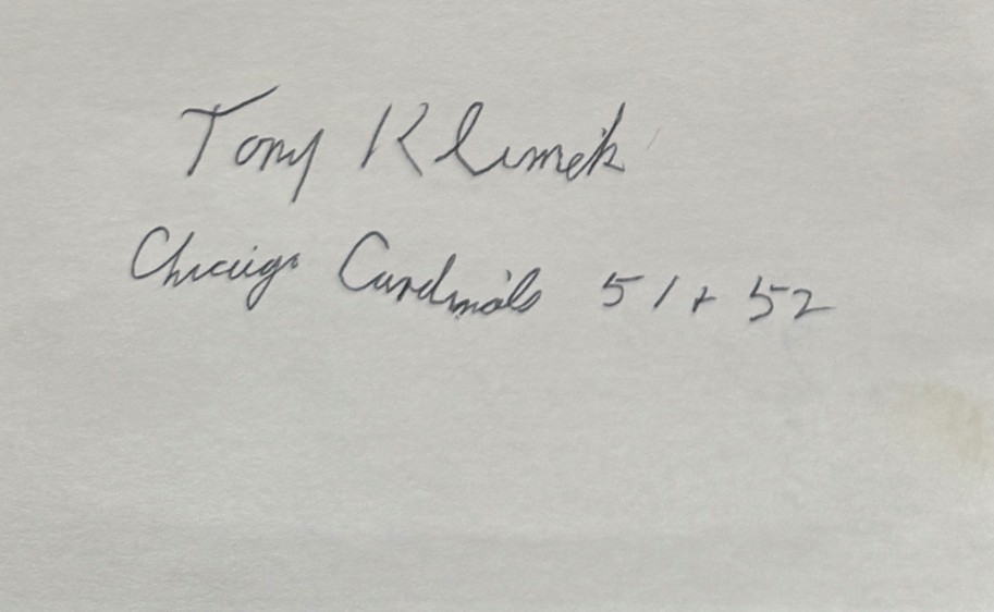 Tony Klimek - Chicago Cardinals