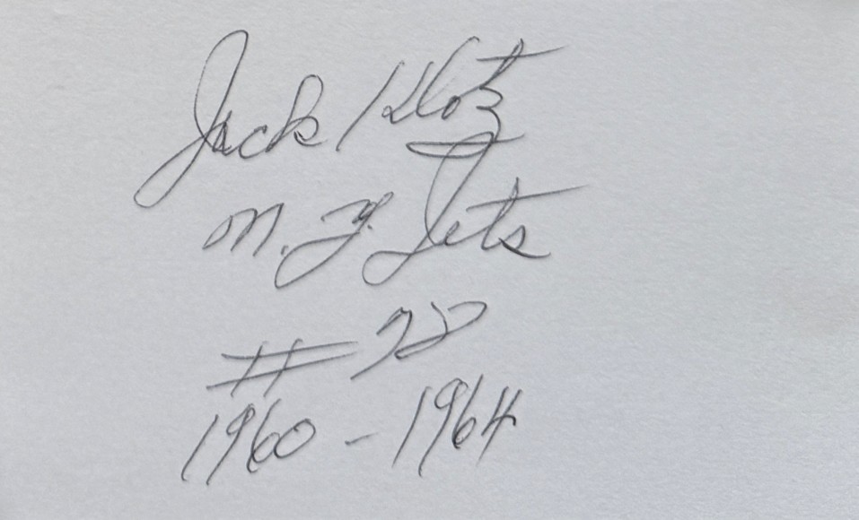 Jack Klotz - New York Titans