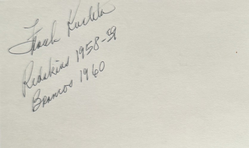 Frank Kuchta - Washington Redskins