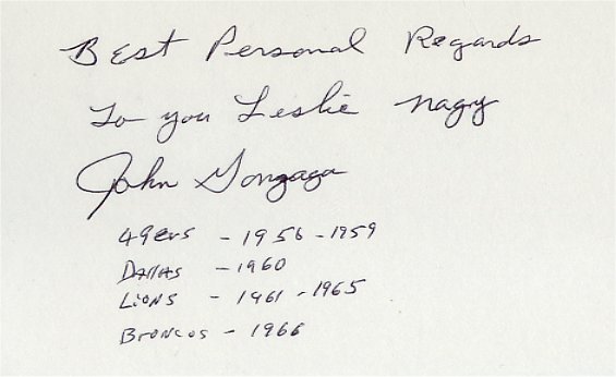 John Gonzaga - San Francisco 49ers