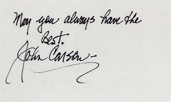 Johnny Carson - Washington Redskins