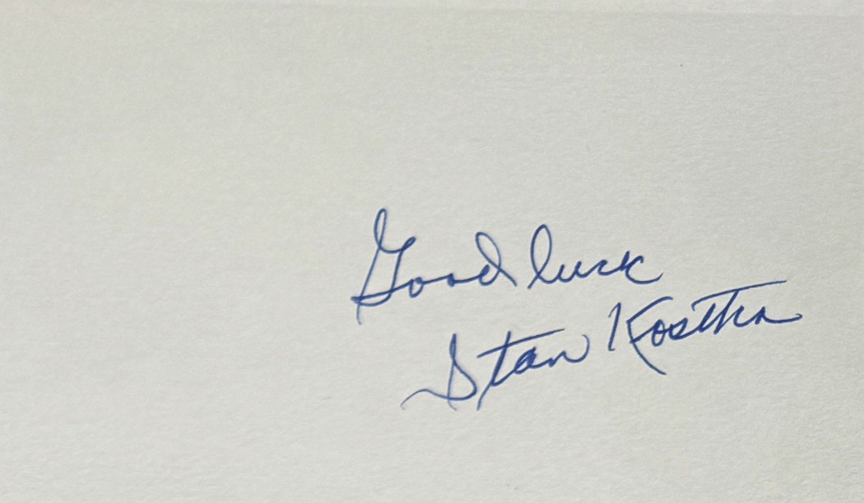 Stan Kostka - Brooklyn Dodgers