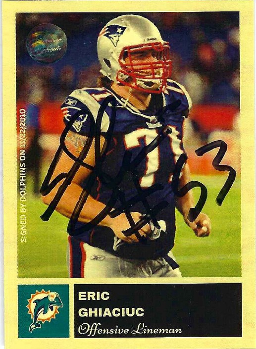 Eric Ghiaciuc - New England Patriots