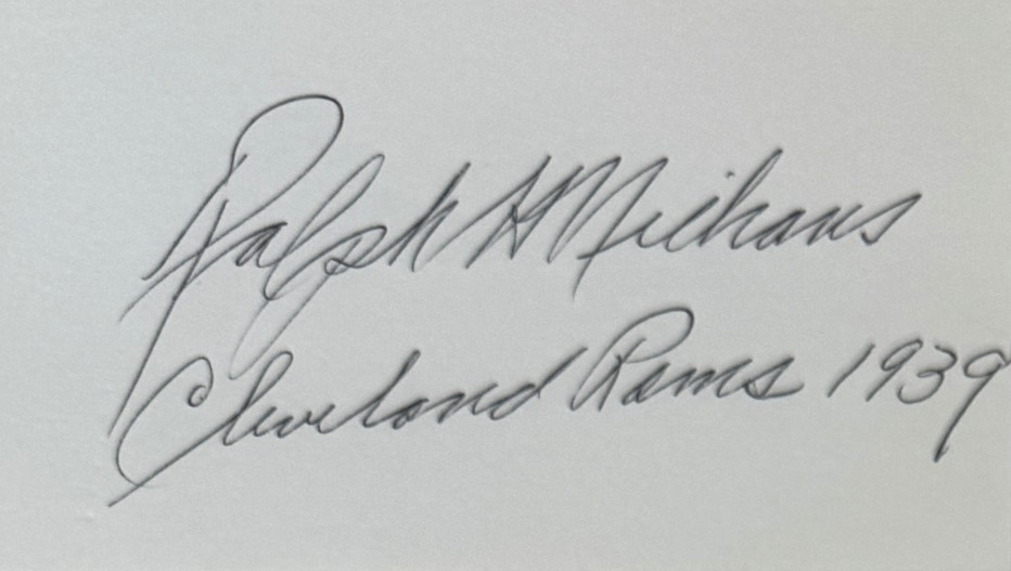 Ralph Niehaus - Cleveland Rams