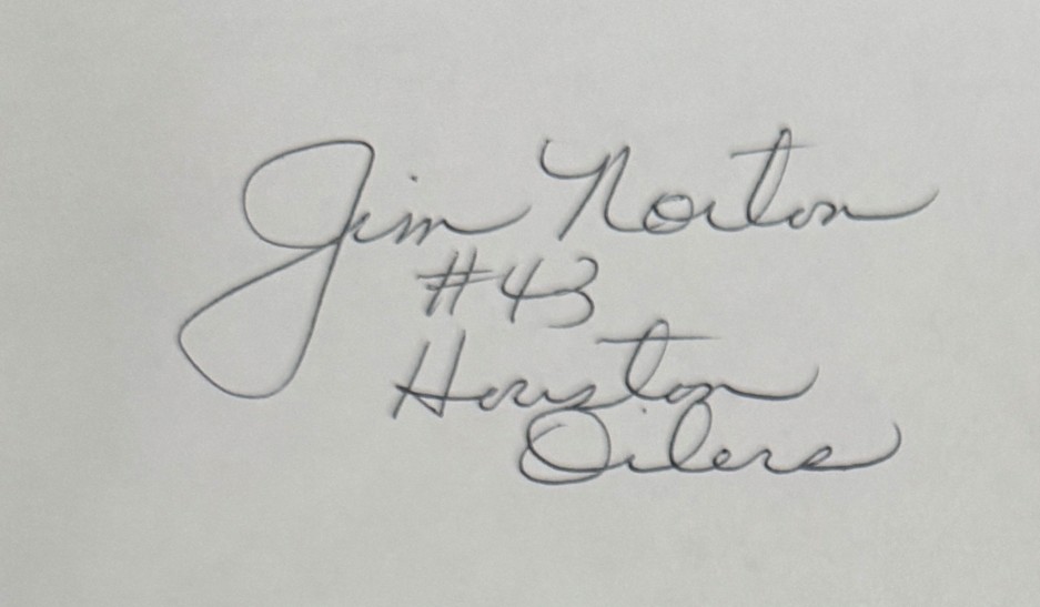 Jim Norton - Houston Oilers