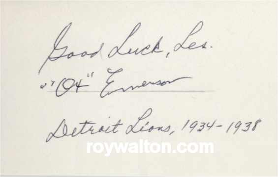 Ox Emerson - Detroit Lions