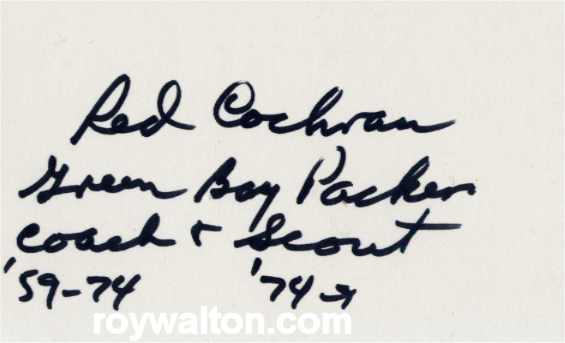 Red Cochran (D) - Chicago Cardinals