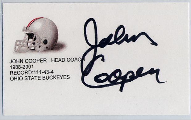 John Cooper - Ohio State Buckeyes