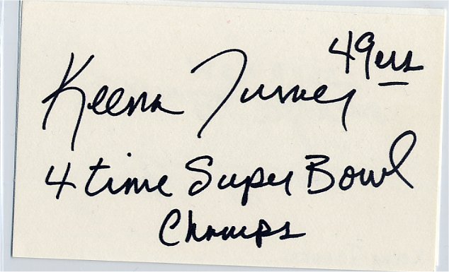 Keena Turner - San Francisco 49ers