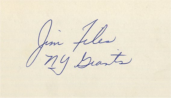 Jim Files - New York Giants