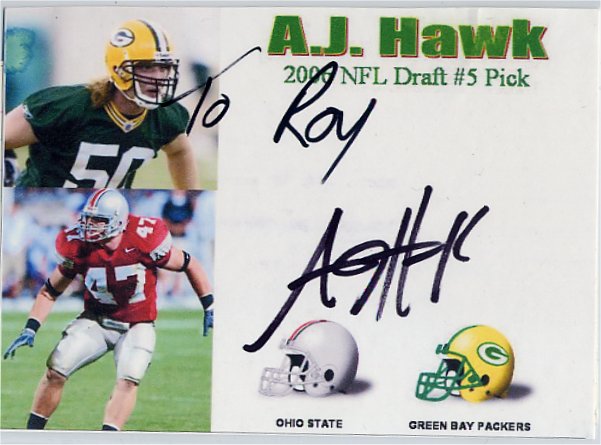 A.J. Hawk - Green Bay Packers