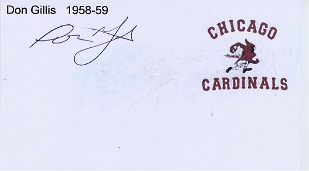 Don Gillis - Chicago Bears