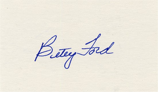 Betty Ford - US First Lady