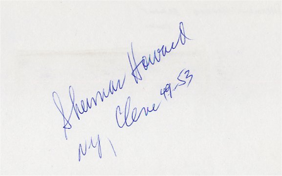 Sherman Howard - Cleveland Browns