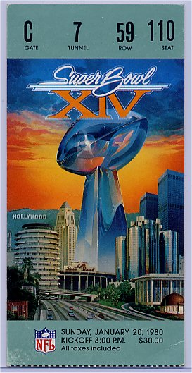 Ticket Stub - Super Bowl XIV