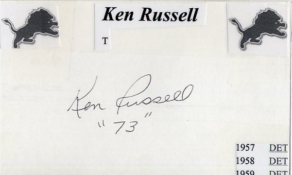 Ken Russell - Detroit Lions