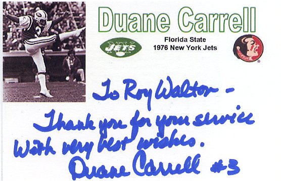 Duane Carrell - New York Jets