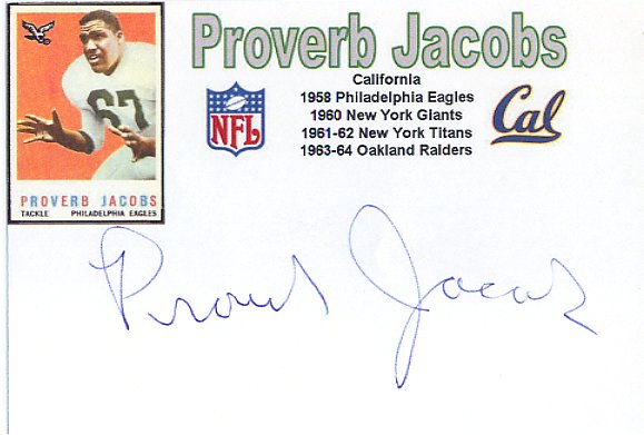 Proverb Jacobs - Philadelphia Eagles