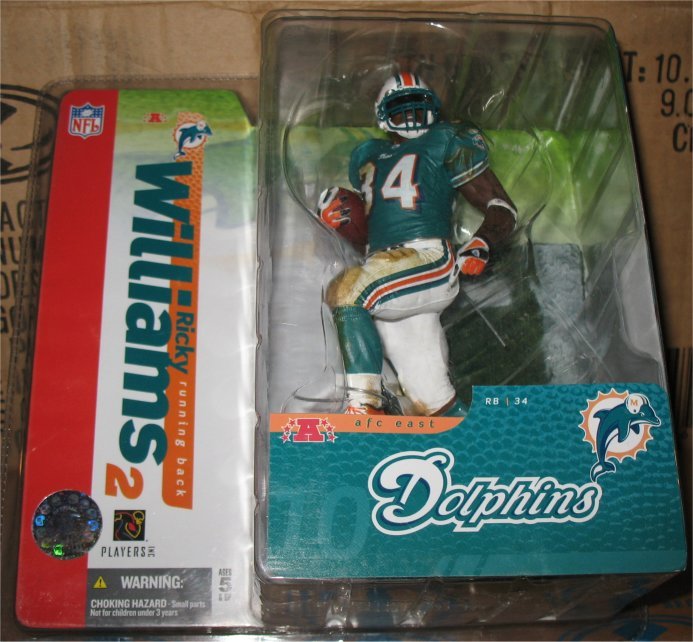 Ricky Williams 2 Corrected Mask - Miami Dolphins