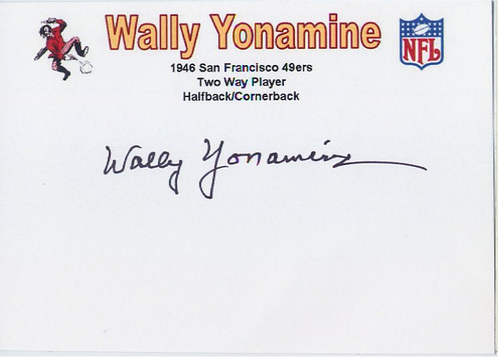 Wally Yonamine - San Francisco 49ers