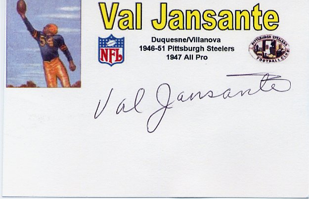 Val Jansante - Pittsburgh Steelers