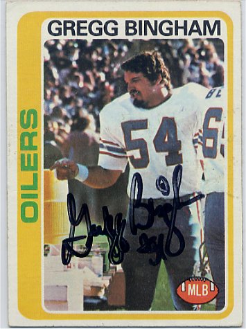 Gregg Bingham - Houston Oilers