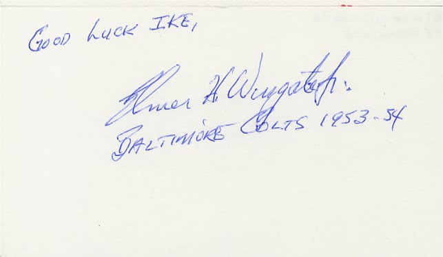 Elmer Wingate - Baltimore Colts