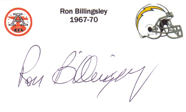 Ron Billingsley - San Diego Chargers